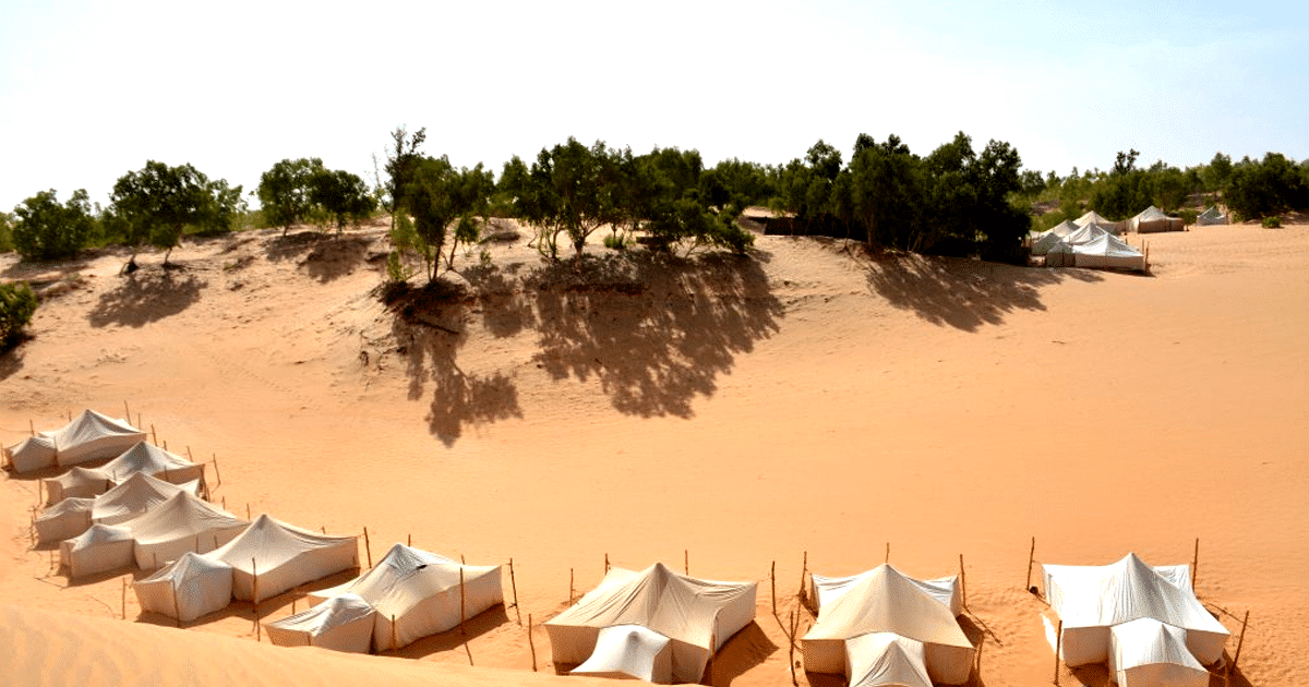 Camper dans le désert de Lompoul